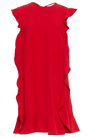 REDVALENTINO Ruffled crepe mini dress