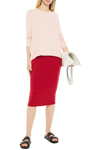 STATESIDE Modal-blend fleece sweatshirt