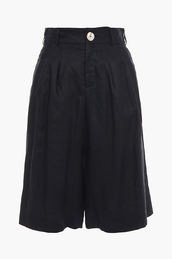NICHOLAS Amy pleated linen shorts