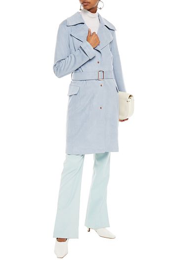 UNREAL FUR Magic faux suede trench coat
