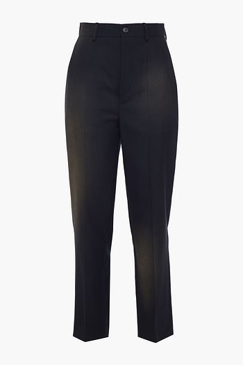 BALENCIAGA Wool-blend twill tapered pants