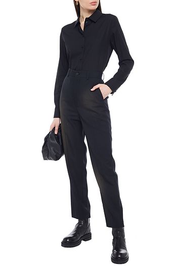BALENCIAGA Wool-blend twill tapered pants