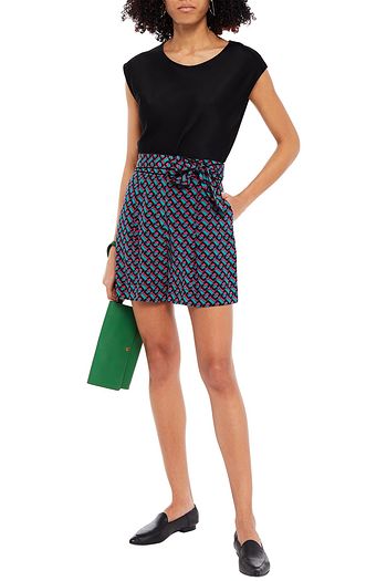 DIANE VON FURSTENBERG Oberteil aus glänzendem Crêpe
