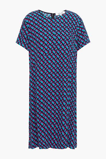 DIANE VON FURSTENBERG Bedrucktes Minikleid aus Crêpe