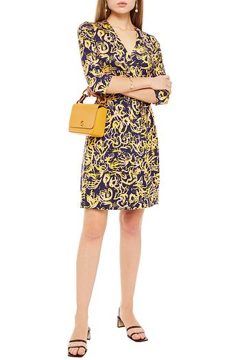 DIANE VON FURSTENBERG Aura printed silk-jersey wrap dress