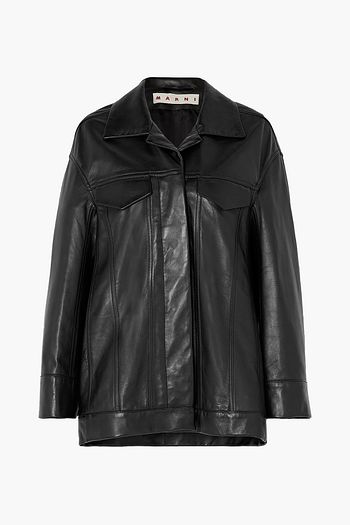 MARNI Oversized leather jacket