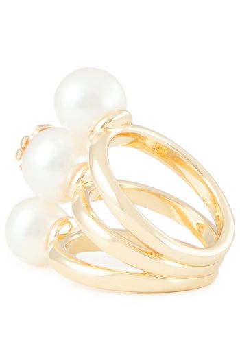 TORY BURCH Goldfarbener Ring mit Süßwasserperlen