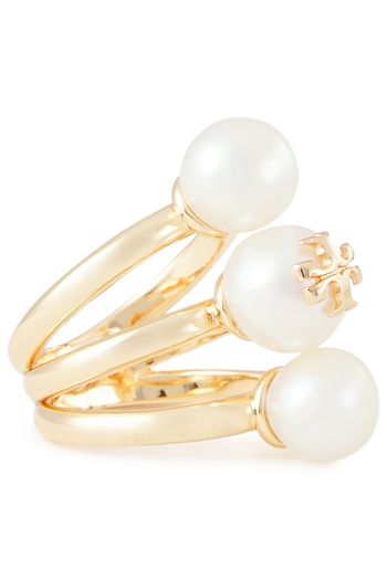 TORY BURCH Goldfarbener Ring mit Süßwasserperlen