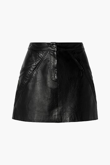 NILI LOTAN Kade paneled leather mini skirt