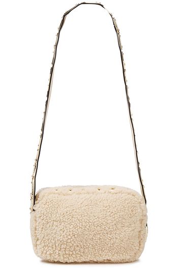 RED(V) Embellished shearling shoulder bag
