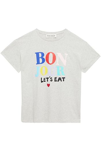 ÊTRE CÉCILE Printed mélange cotton-jersey T-shirt