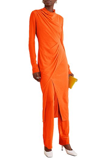 SALLY LAPOINTE Neon stretch-mesh flared pants