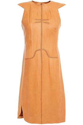 ISABEL MARANT Brazen whipstitched leather mini dress