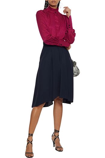 ISABEL MARANT Prisma asymmetric wool-blend twill skirt