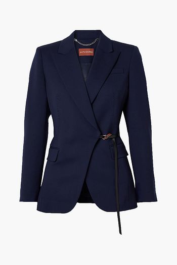 ALTUZARRA Irving belted wool-blend blazer
