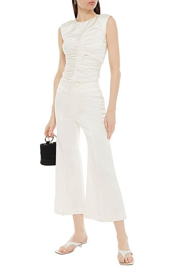 ISABEL MARANT Edrio satin kick-flare pants