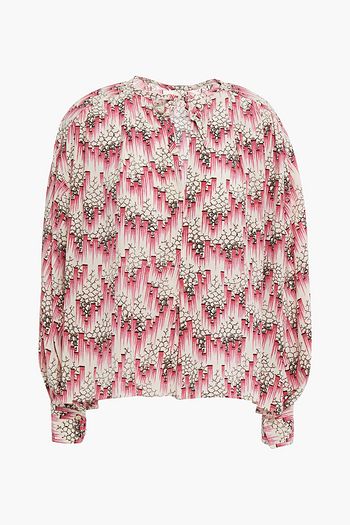ISABEL MARANT Amba printed silk-blend blouse