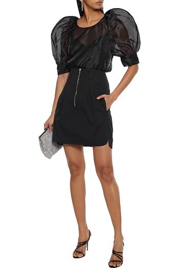 ISABEL MARANT Hera pleated cotton mini skirt