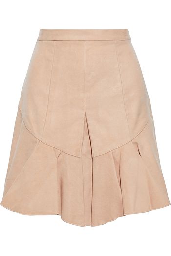 ISABEL MARANT Parma fluted moleskin mini skirt