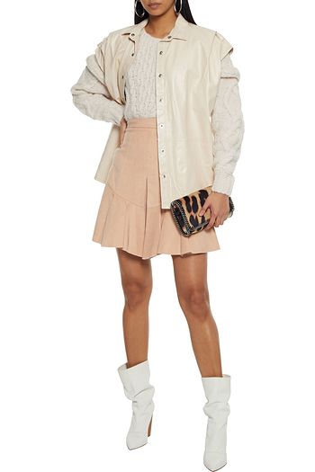 ISABEL MARANT Parma fluted moleskin mini skirt