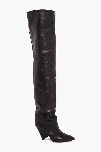 ISABEL MARANT Leather thigh boots
