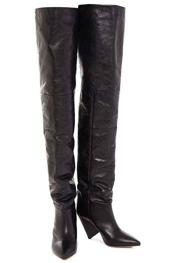 ISABEL MARANT Leather thigh boots