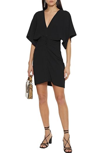 IRO Coudert pleated crepe mini dress