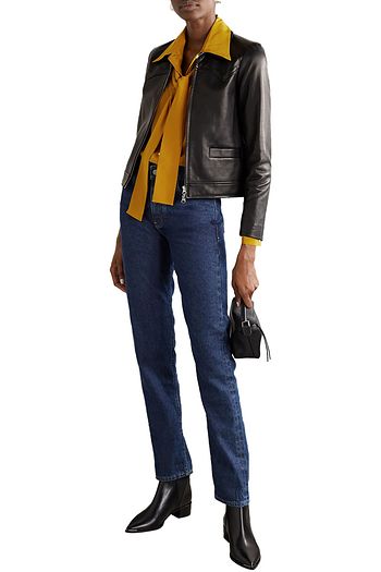 RE/DONE Pussy-bow silk shirt