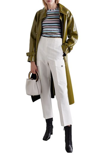 STINE GOYA Maya striped stretch-jersey top
