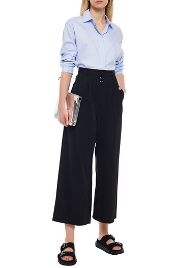 MM6 MAISON MARGIELA Cropped Hose mit weitem Bein aus Stretch-Twill