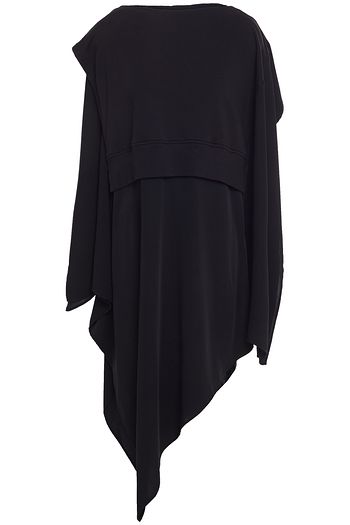 MM6 MAISON MARGIELA Midikleid aus Crêpe de Chine und Frottee