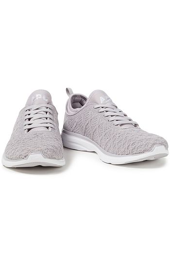 APL® ATHLETIC PROPULSION LABS TechLoom Phantom metallic 3D mesh and neoprene sneakers