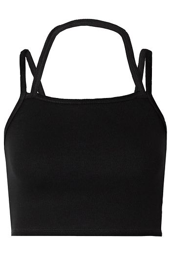 TWENTY MONTRÉAL Mackay cropped ribbed stretch-jersey top