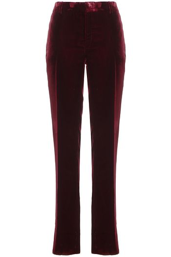 SAINT LAURENT Velvet slim-leg pants