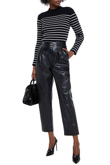 SAINT LAURENT Striped wool-blend sweater