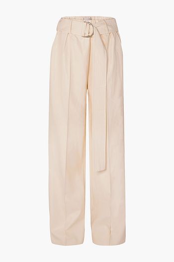 STAND STUDIO Alaina belted faux leather wide-leg pants