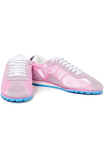 MM6 MAISON MARGIELA Perforierte Sneakers in Colour-Block-Optik mit Velourslederbesatz