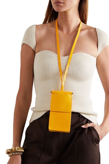 GABRIELA HEARST Cardi watersnake pouch