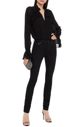 SAINT LAURENT High-rise skinny jeans
