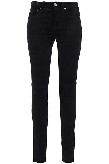 SAINT LAURENT Eng geschnittene Hose aus Veloursleder