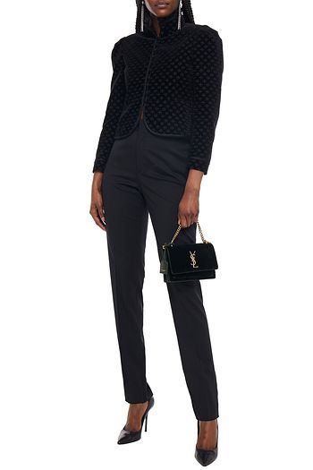SAINT LAURENT Stretch-wool twill slim-leg pants