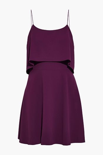 ALICE + OLIVIA Kipp layered crepe mini dress