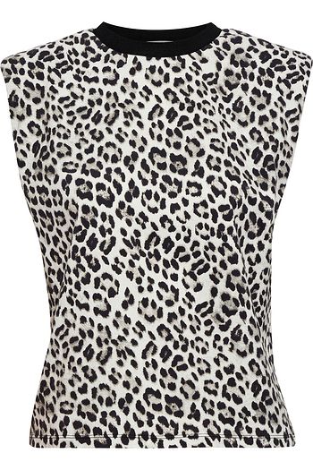 ALICE + OLIVIA Braxton leopard-print cotton-jersey top