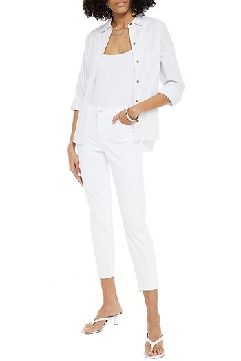 J BRAND Cropped mid-rise skinny jeans