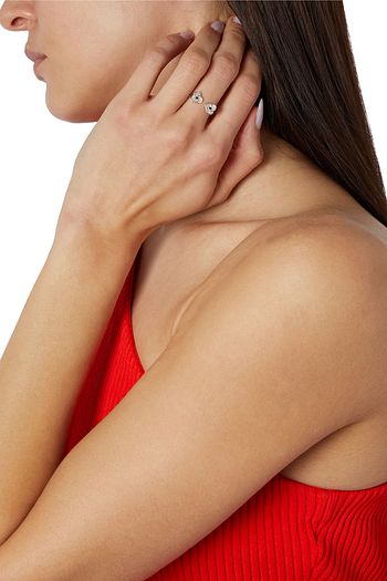 ADINA REYTER Ring aus 14 KT. Gold mit Diamanten und Saphiren