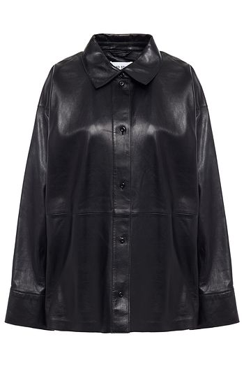 STAND STUDIO Dee oversized leather shirt