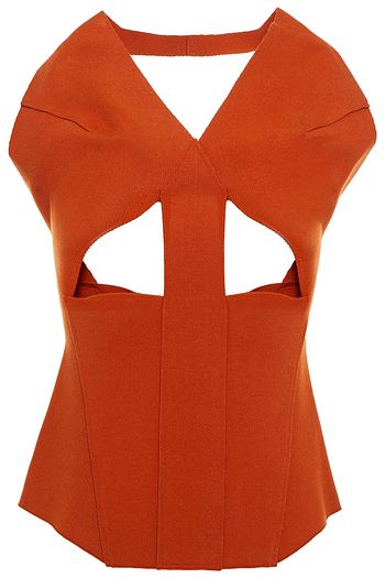 RICK OWENS Cutout ponte halterneck top