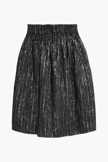 ISABEL MARANT Delphi metallic crochet-knit mini skirt