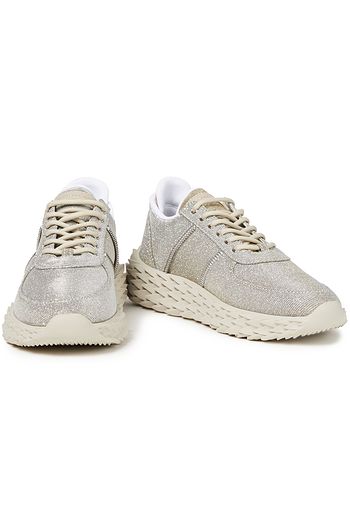 GIUSEPPE ZANOTTI Urchin Sneakers aus Stretch-Strick mit Metallic-Effekt