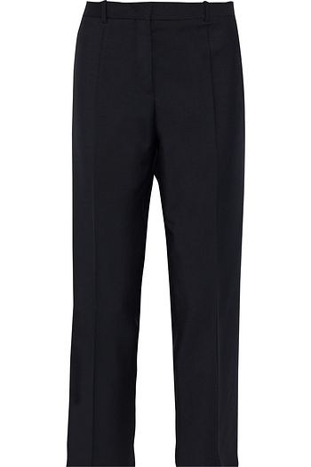 JIL SANDER Cropped wool and mohair-blend straight-leg pants